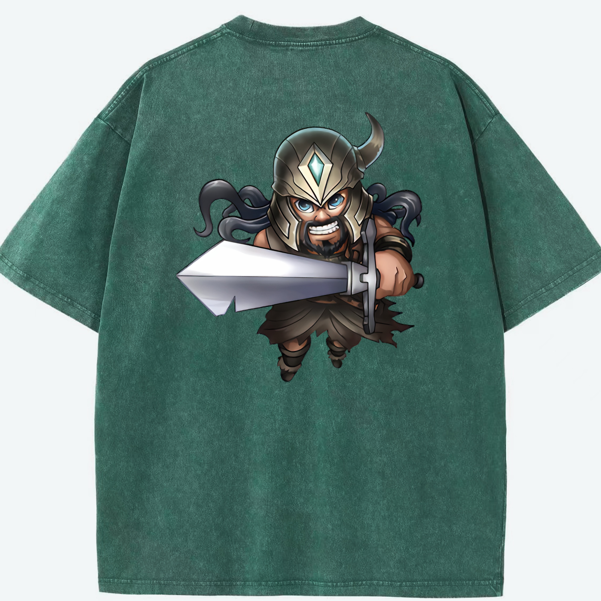 リーグ・オブ・レジェンド League of Legends LOL 綿100% ヴィンテージ風 半袖Tシャツ（背面プリント）